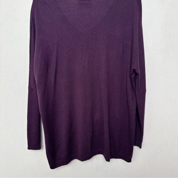 Aritzia Womens XXS/XS Babaton Vneck Baylor Wool Pocket Sweater In Purple - Picture 14 of 15